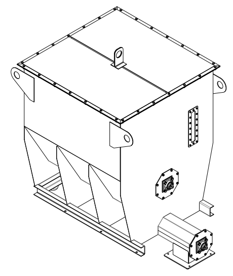 Damper bins with a horizontal stirrer