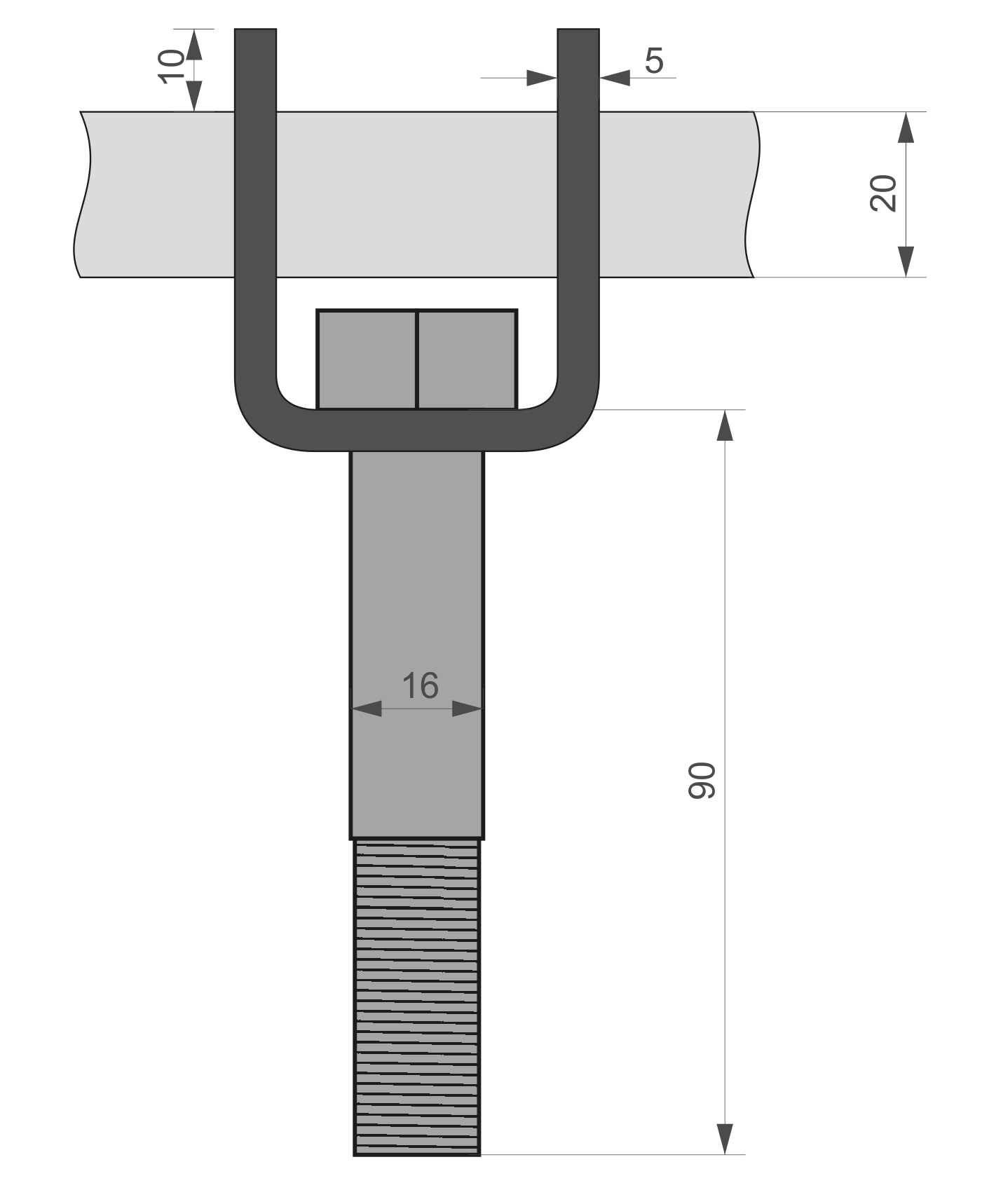 installation of bolts instead of hammers