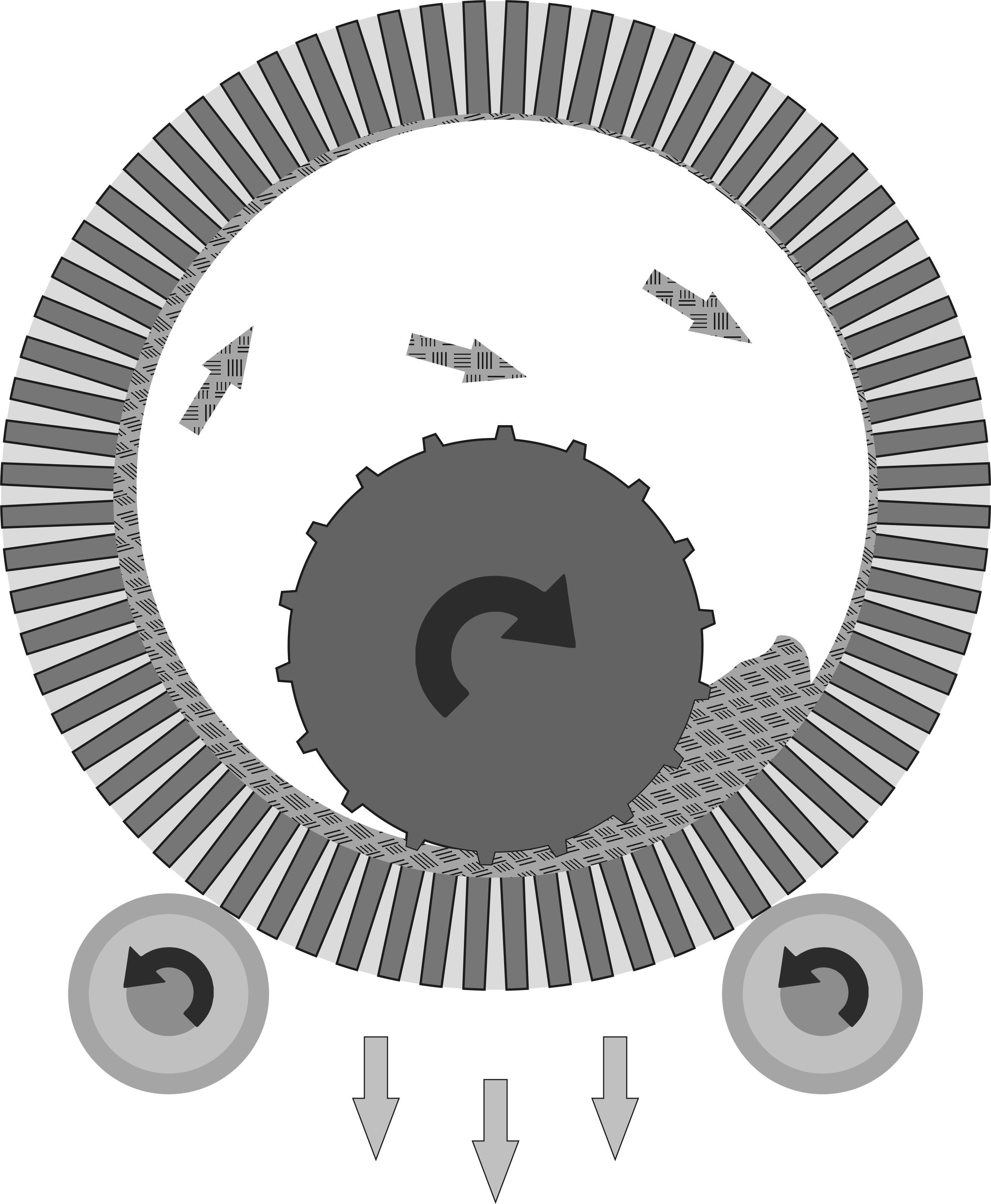 Roll press working principle