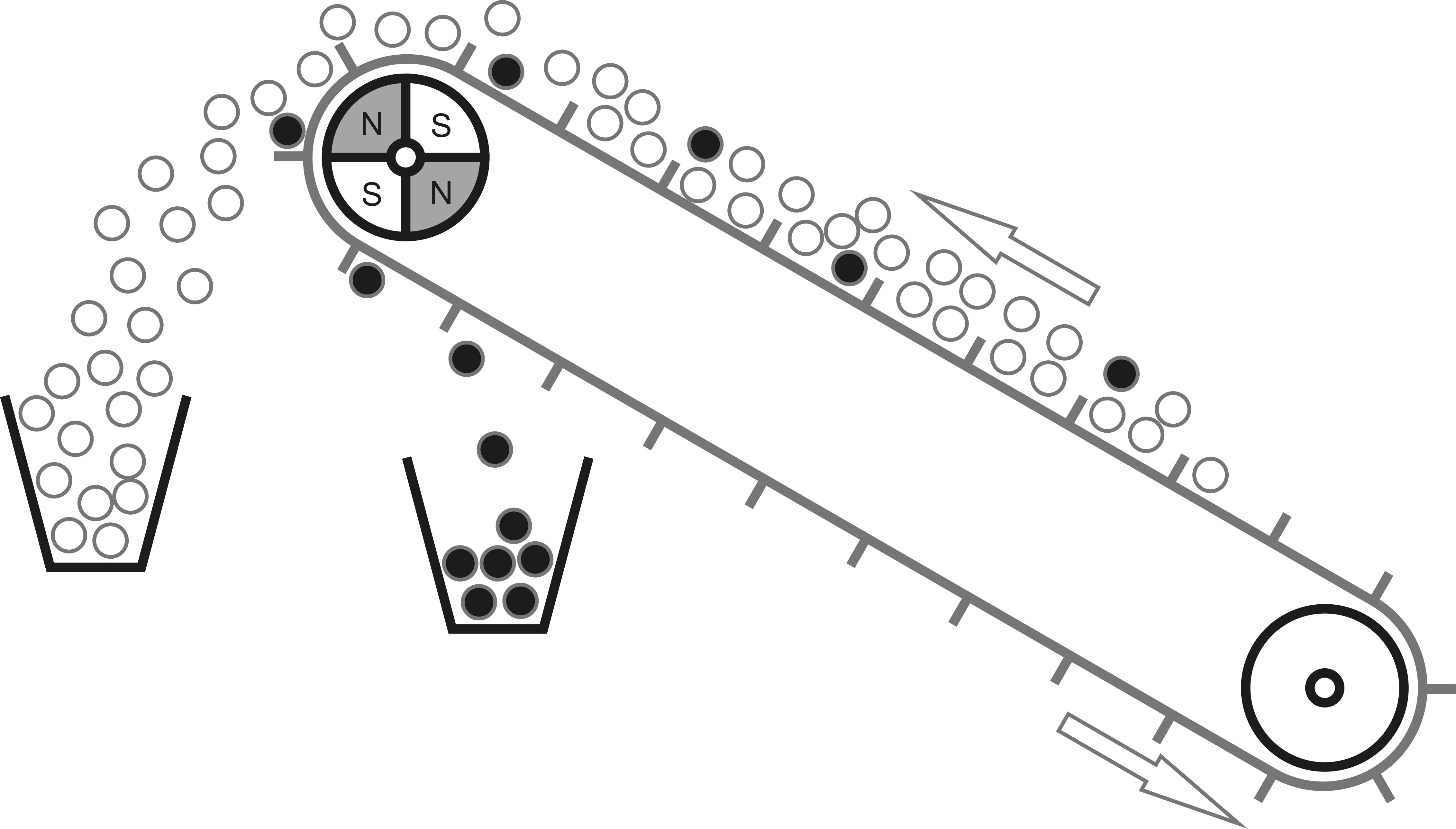 magnetic drum in a belt conveyor