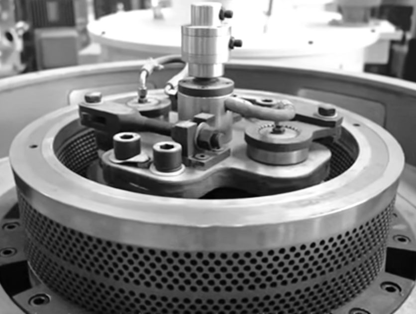 press unit with horizontal ring die